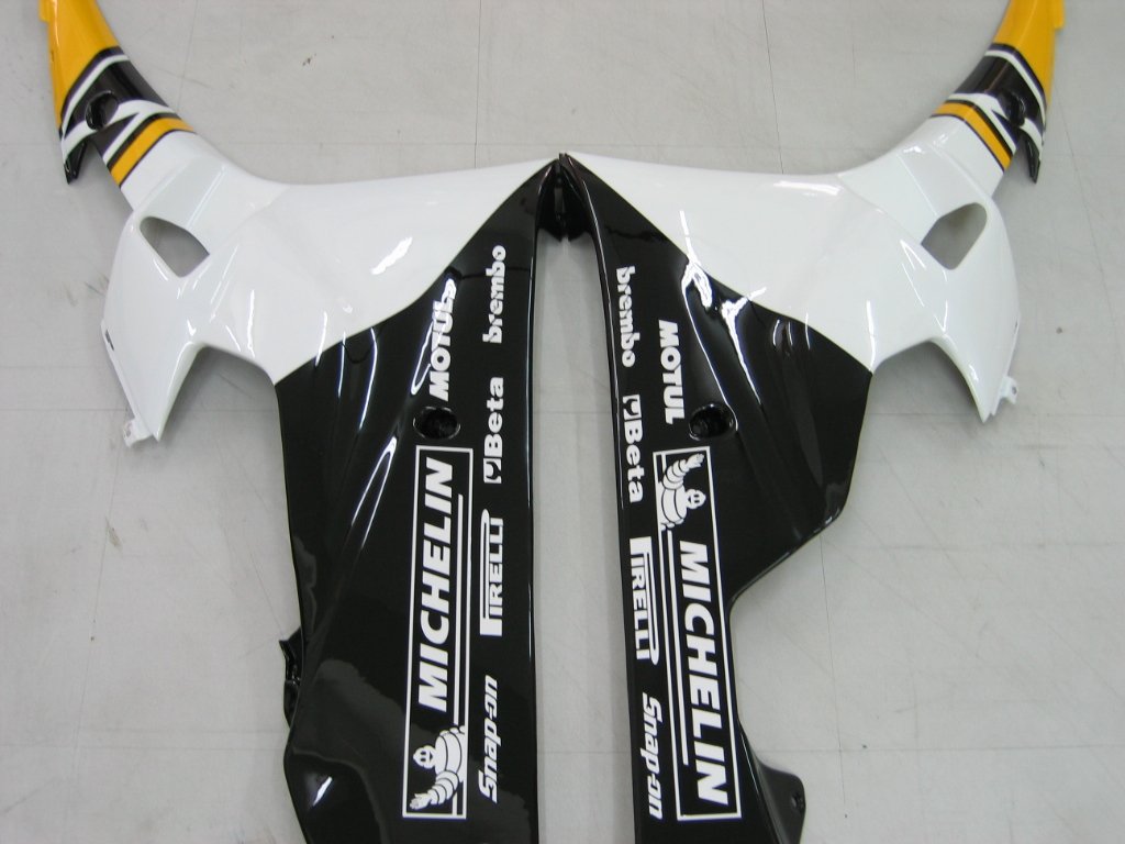 Amotopart Yamaha 2006–2007 YZF-R6 Gelb Weiß Schwarz Verkleidungsset