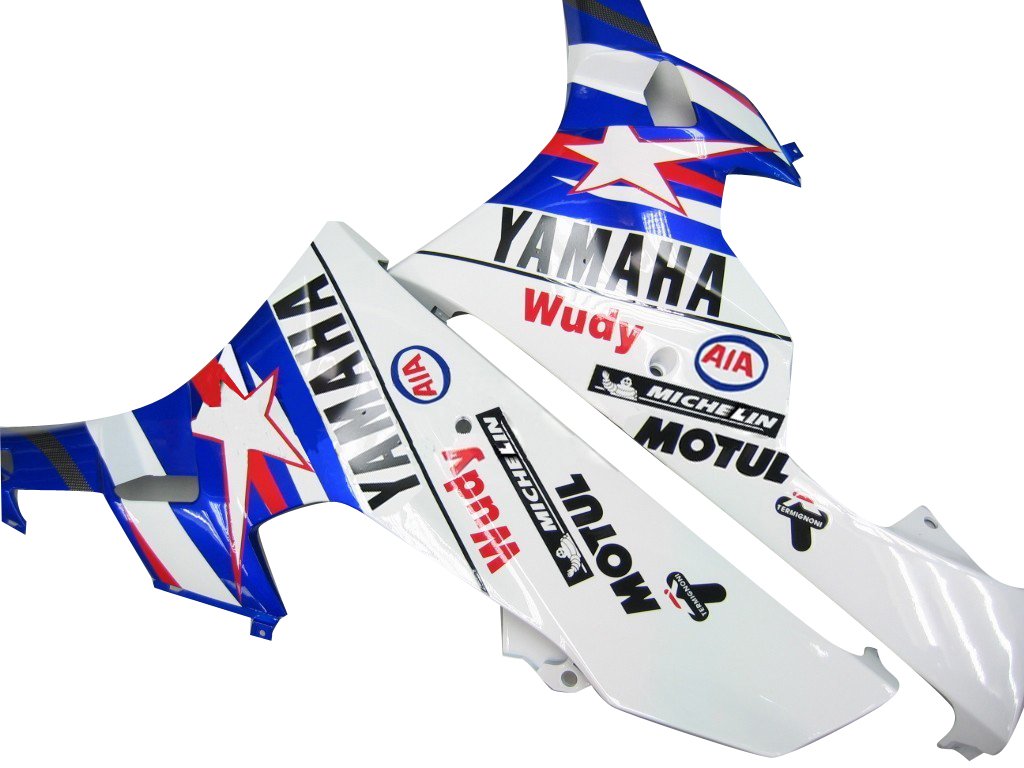 Amotopart Carénages Yamaha YZF-R6 2006-2007 Carénage Blue Star FIAT R6 Racing Kit de carénage