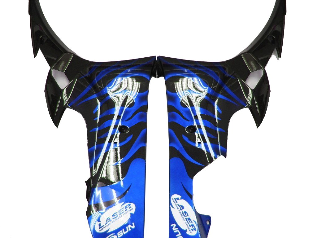 Carénages Amotopart Yamaha YZF-R6 2006-2007 Carénage Noir & Kit de carénage bleu
