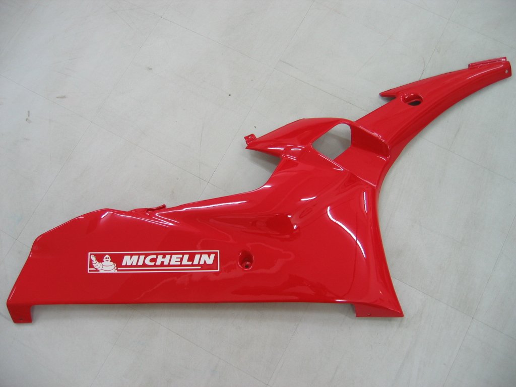 Amotopart Verkleidungen Yamaha YZF-R6 2006–2007 Verkleidung Weiß Rot Michelin Verkleidungsset