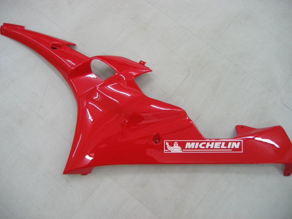 Amotopart Verkleidungen Yamaha YZF-R6 2006–2007 Verkleidung Weiß Rot Michelin Verkleidungsset