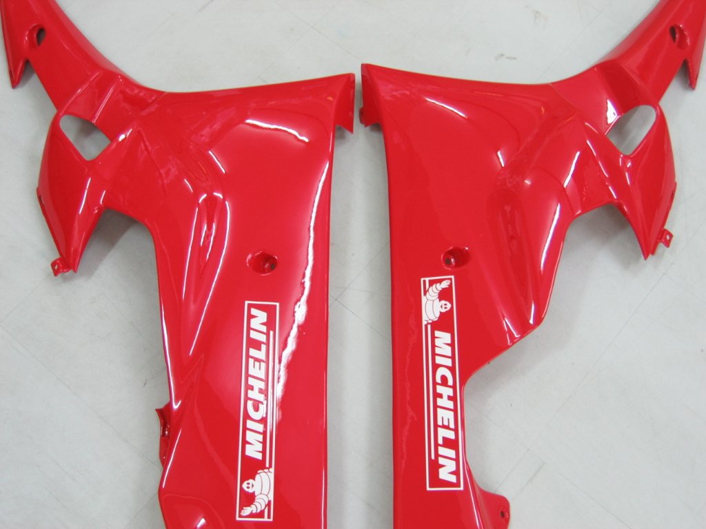 Amotopart Verkleidungen Yamaha YZF-R6 2006–2007 Verkleidung Weiß Rot Michelin Verkleidungsset