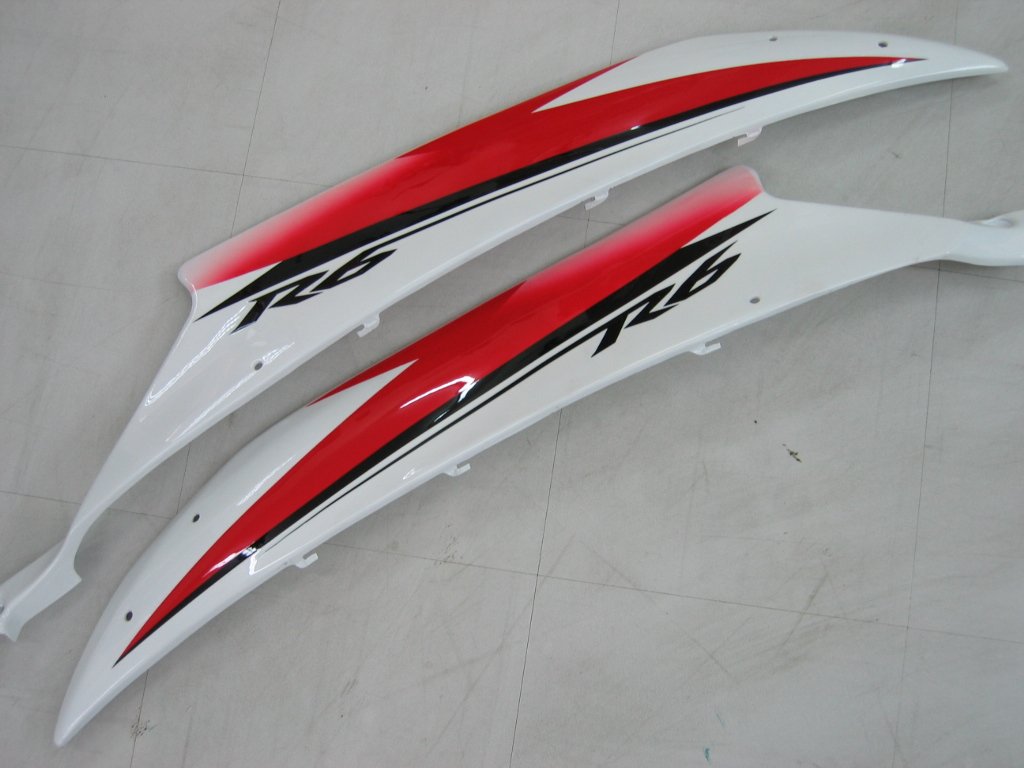 Amotopart Fairings Yamaha YZF-R6 2006-2007 Fairing White Red Michelin Fairing Kit