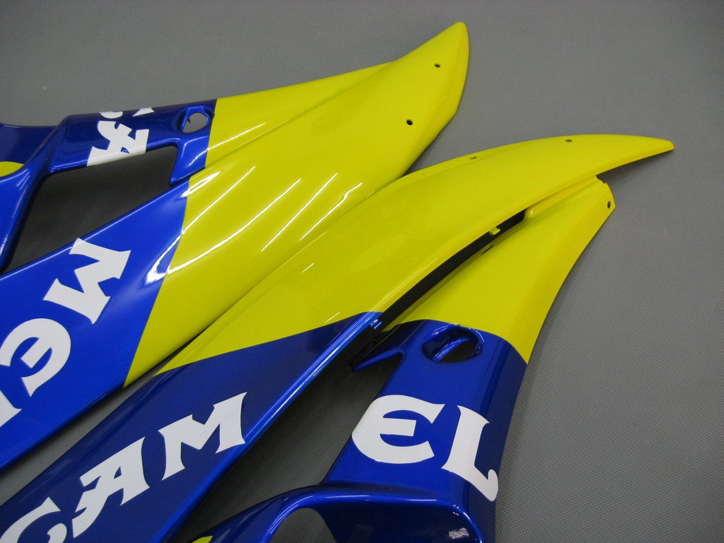 Amotopart Verkleidungen Yamaha YZF-R6 2006–2007 Verkleidung Gelb Blau Nr. 46 Camel R6 Racing Verkleidungsset