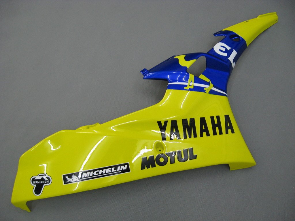 Amotopart Carénages Yamaha YZF-R6 2006-2007 Carénage Jaune Bleu No.46 Camel R6 Racing Kit de carénage