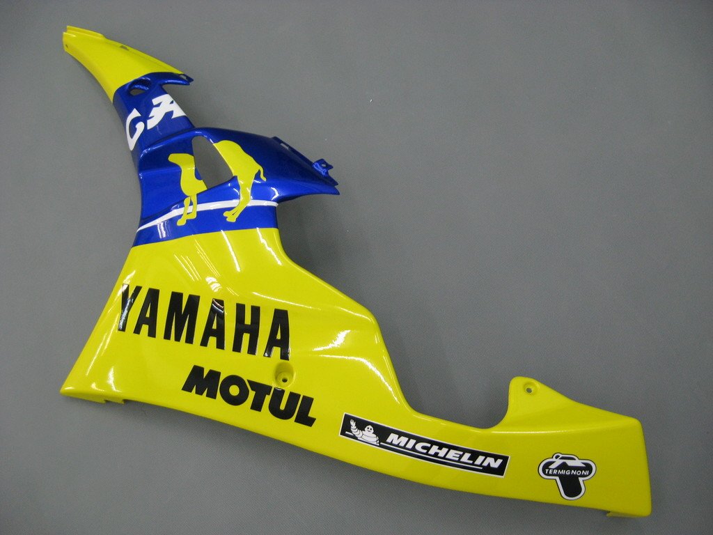 Amotopart Verkleidungen Yamaha YZF-R6 2006–2007 Verkleidung Gelb Blau Nr. 46 Camel R6 Racing Verkleidungsset