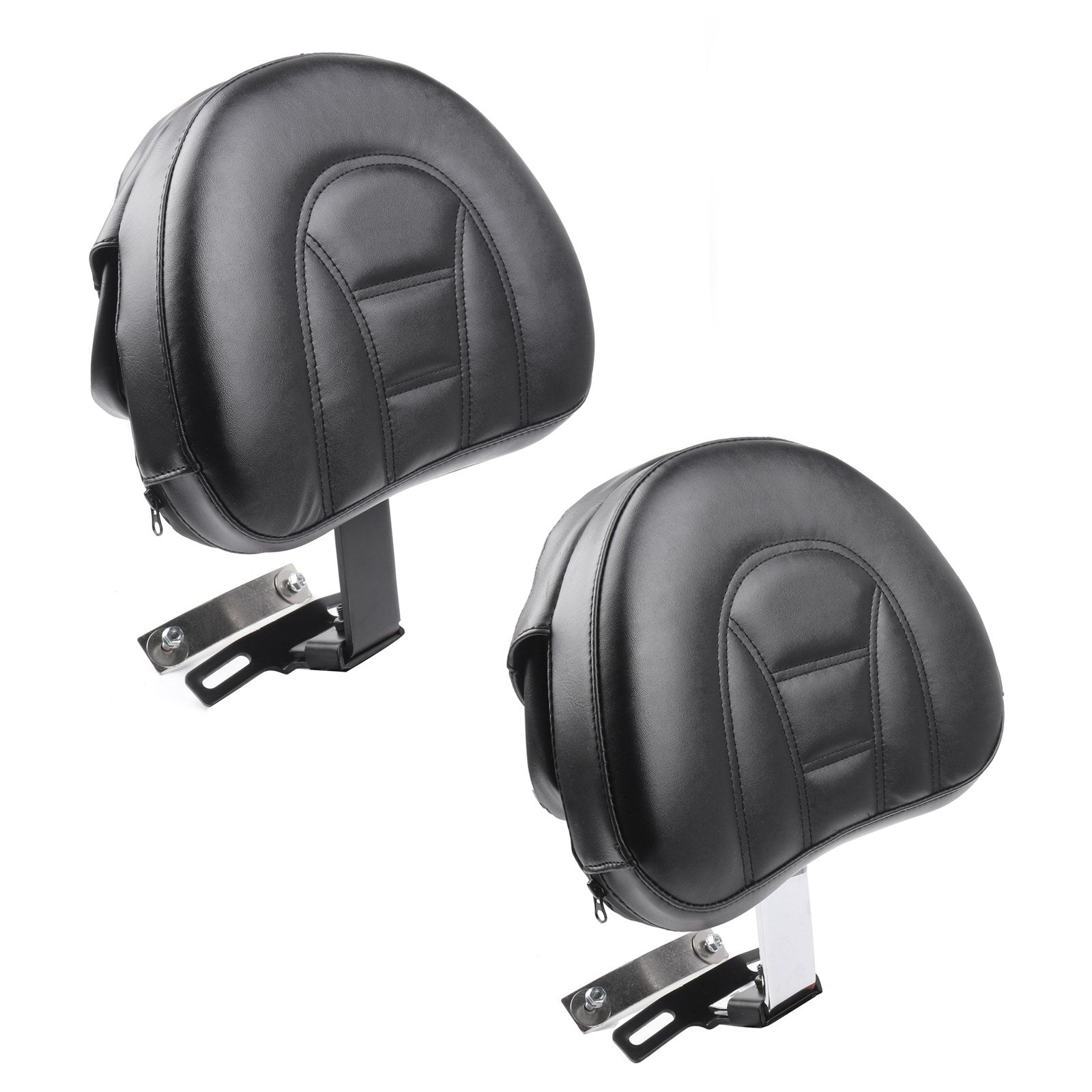 Adjustable Driver Rider Backrest Pad For 07-2019 Fatboy Heritage Softail Generic