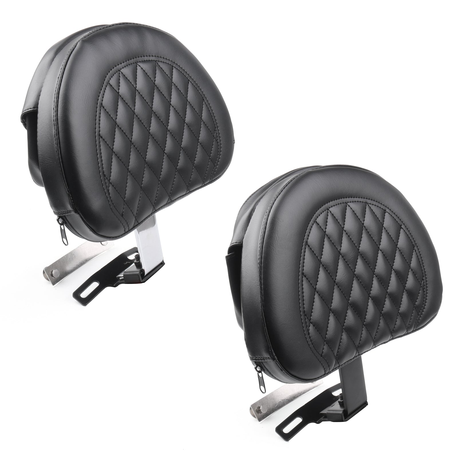 Driver Rider Backrest Pad For 07-17 Fatboy FLSTF Heritage Softail Generic