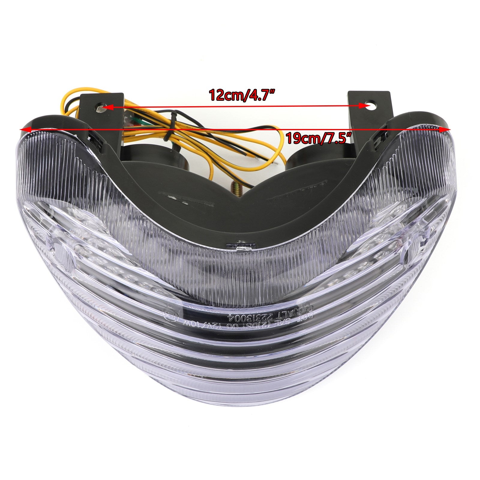 Luz trasera LED intermitentes integrados aptos para Suzuki SV650 TL1000S TL1000R transparente