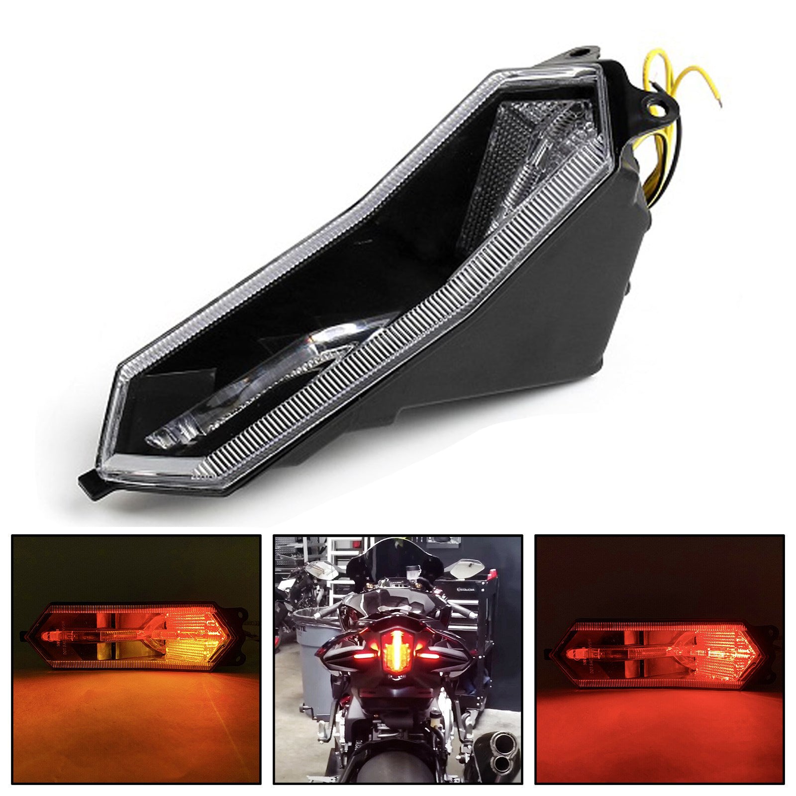 15-22 Yamaha YZF R6 R1 R1S R7 Tail light Integrated Turn Signals