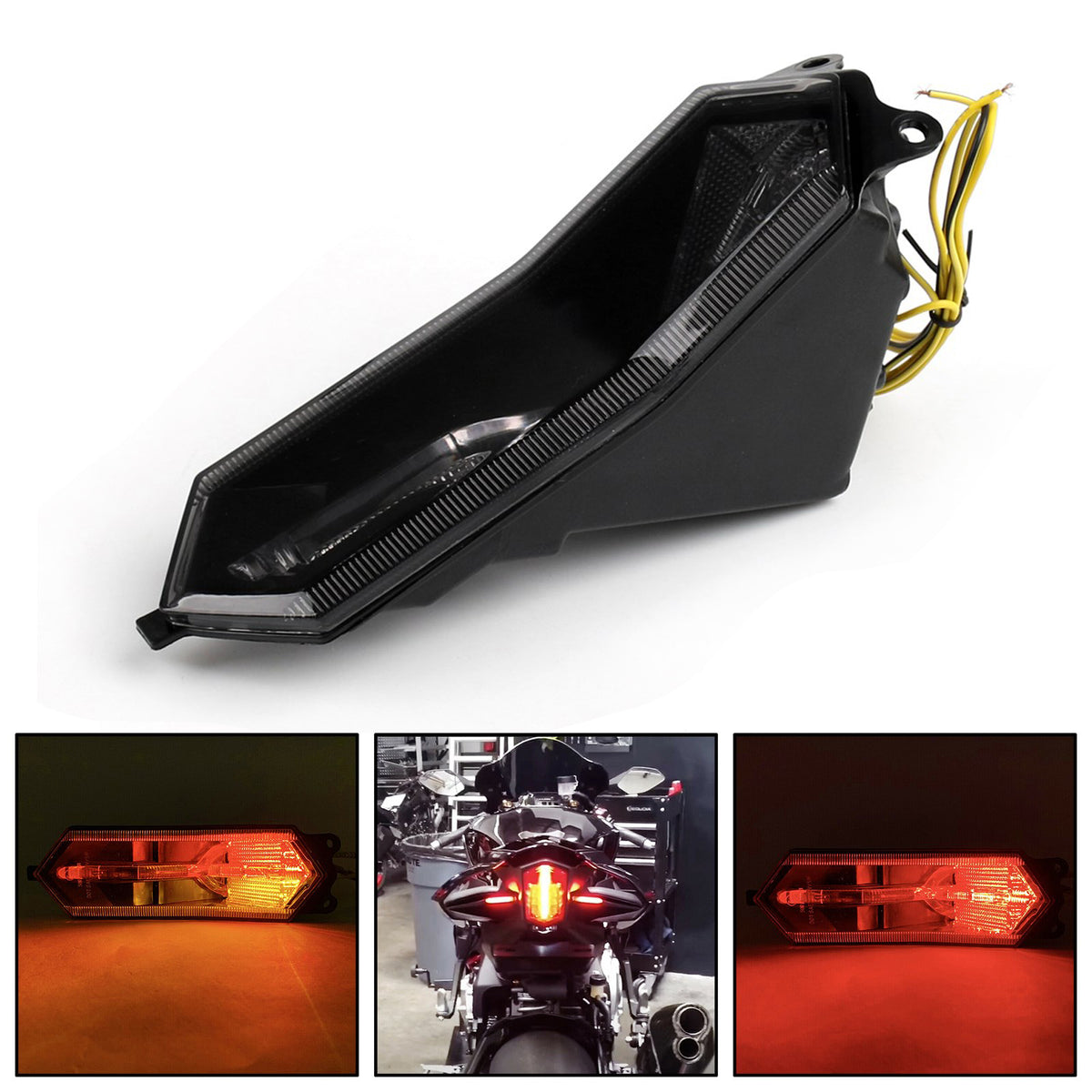 15-22 Yamaha YZF R6 R1 R1S R7 Tail light Integrated Turn Signals