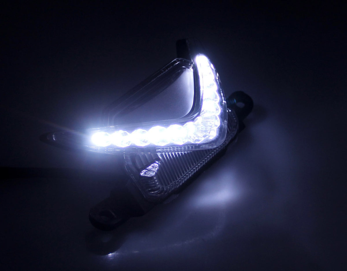 Luci di marcia notturne posteriori a LED per Honda CBR600RR 2007-2013 2011 2012 Fumo generico