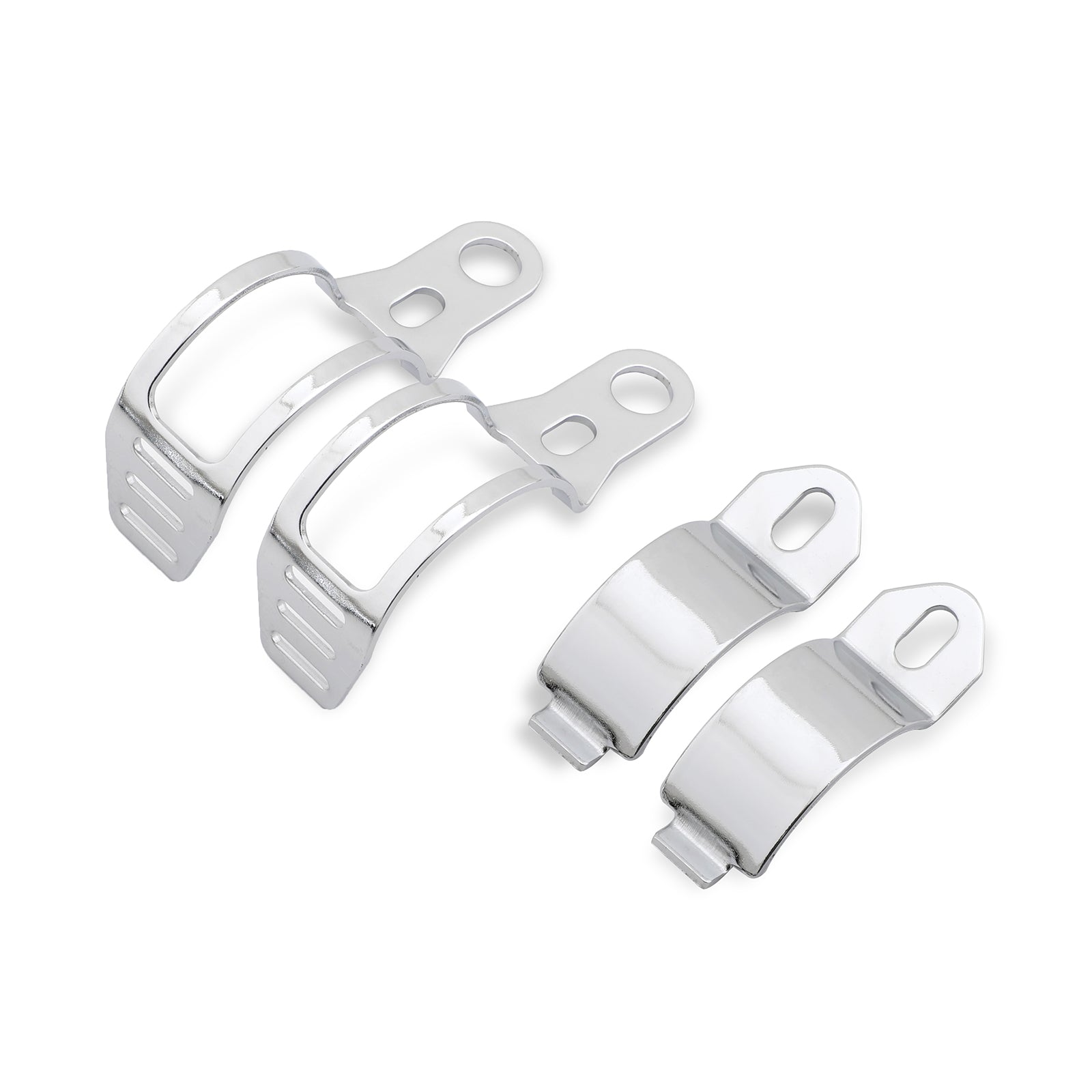 Supports universels de support de clignotant, 41-51mm, chromés