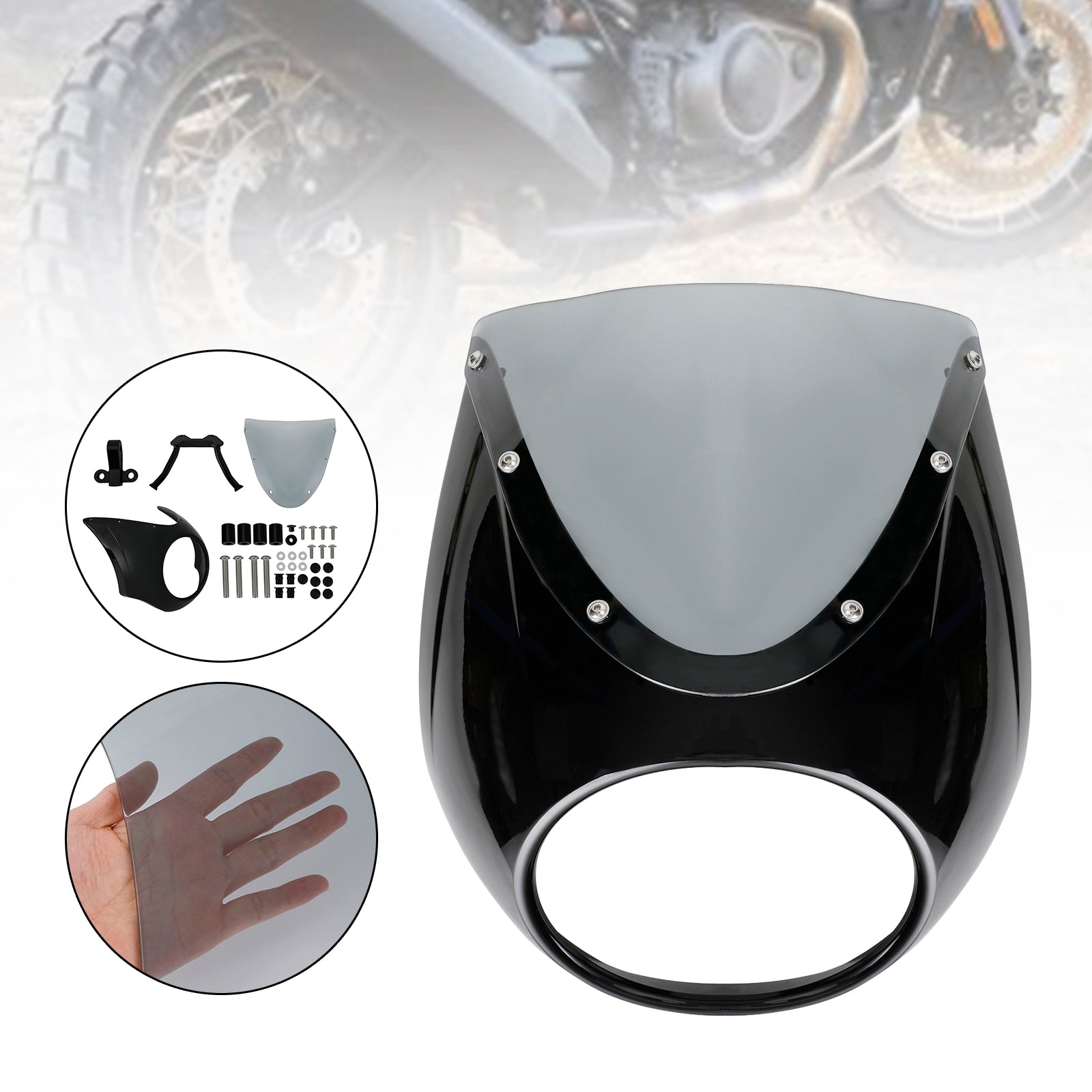 Headlight Windscreen Cover Windshield WindScreen fit for BMW R18 2020-2022