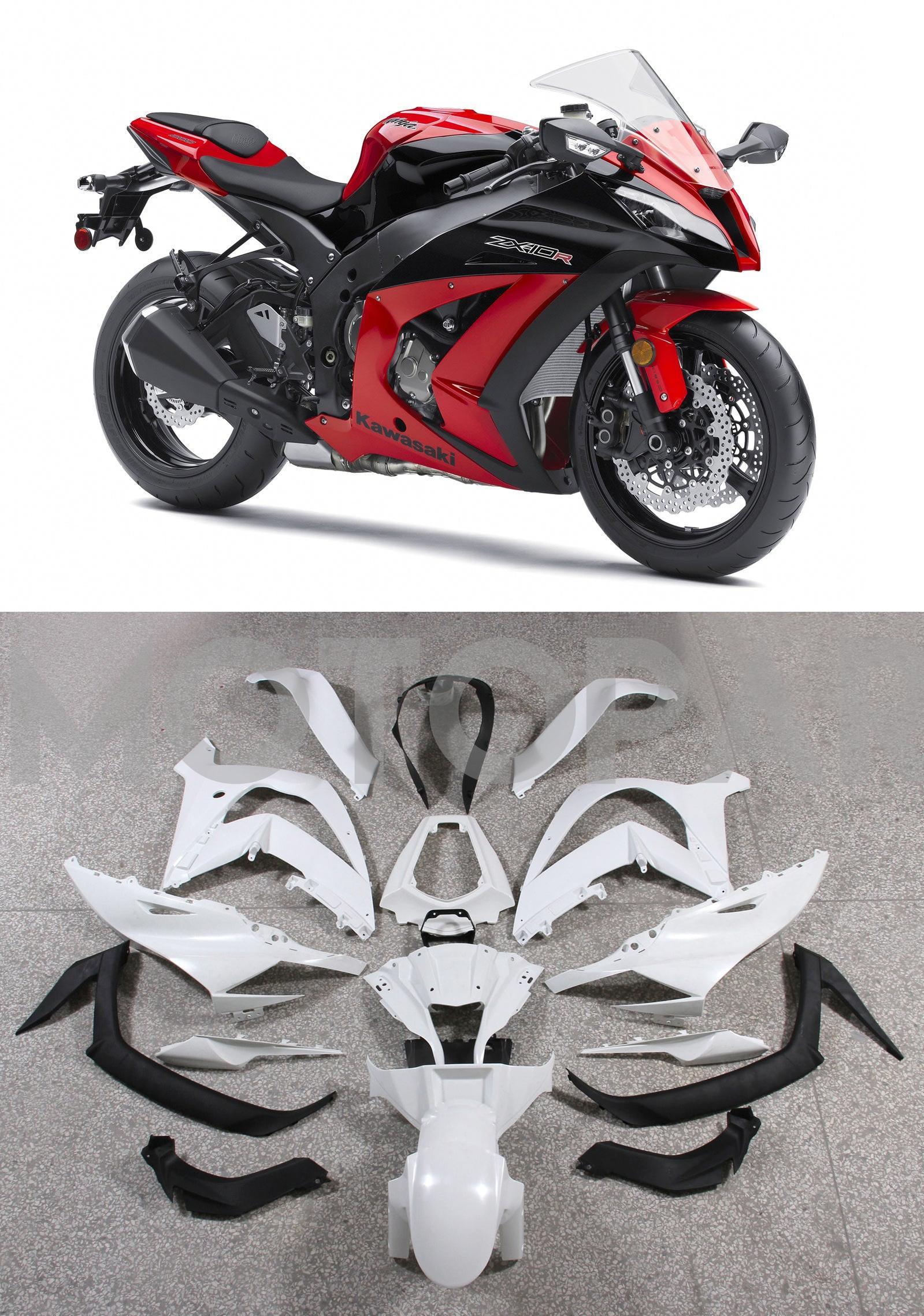 Generic Fit For Kawasaki ZX10R 2011-2016 Bodywork Fairing ABS Injection Molded Plastics Set 7 Style