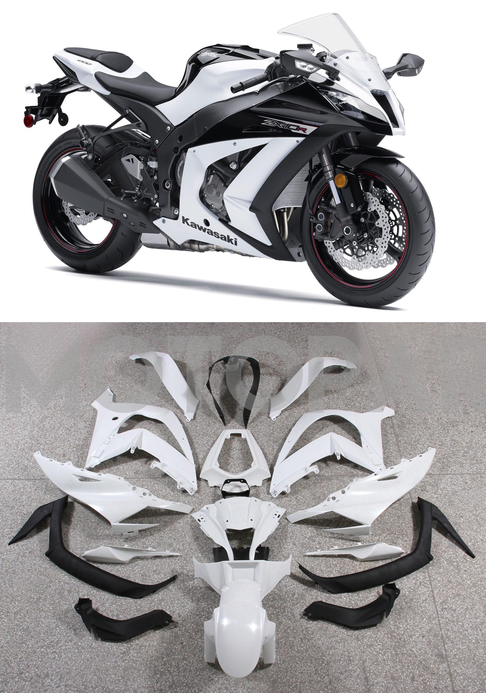 Generic Fit For Kawasaki ZX10R 2011-2016 Bodywork Fairing ABS Injection Molded Plastics Set 7 Style