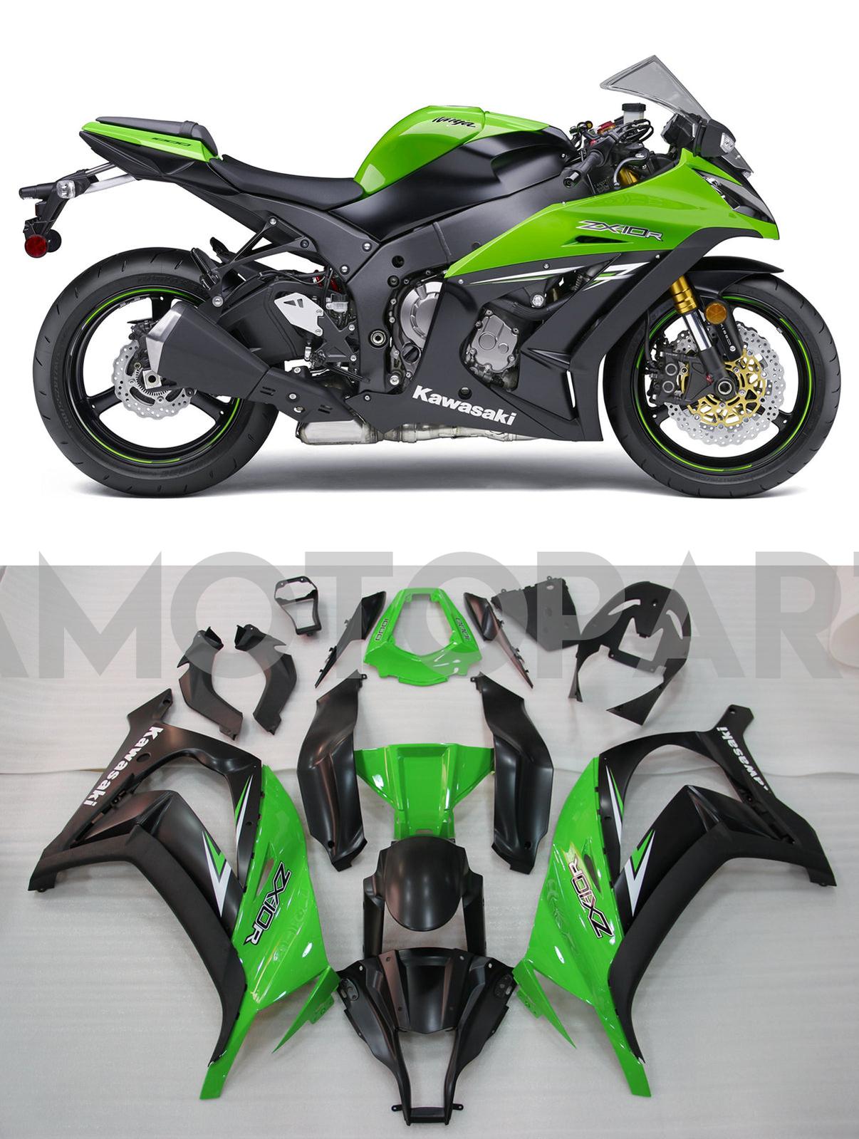 Generic Fit For Kawasaki ZX10R 2011-2016 Bodywork Fairing ABS Injection Molded Plastics Set 7 Style