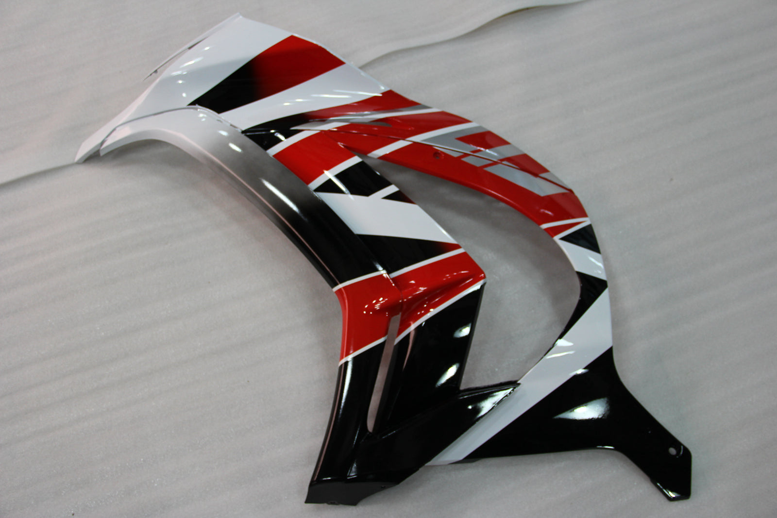 Amotopart 2011-2015 Kawasaki ZX10R Fairing White&Red Kit