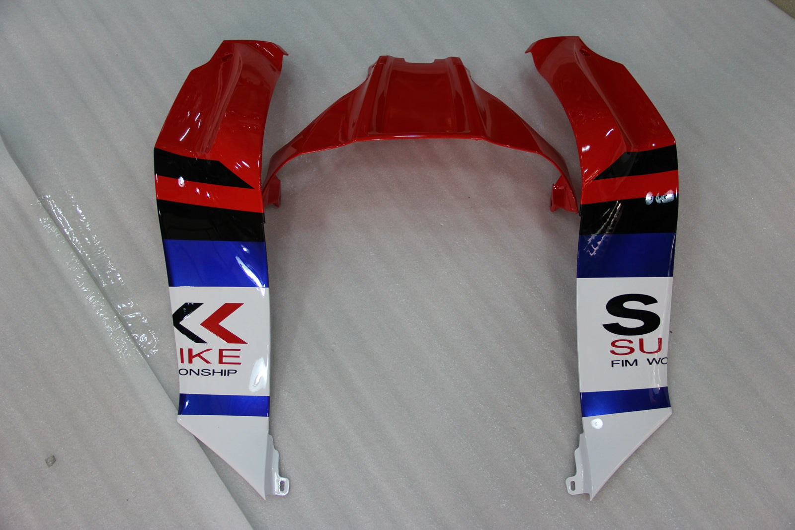 Amotopart 2011-2015 Kawasaki ZX10R Kit de carénage bleu et rouge