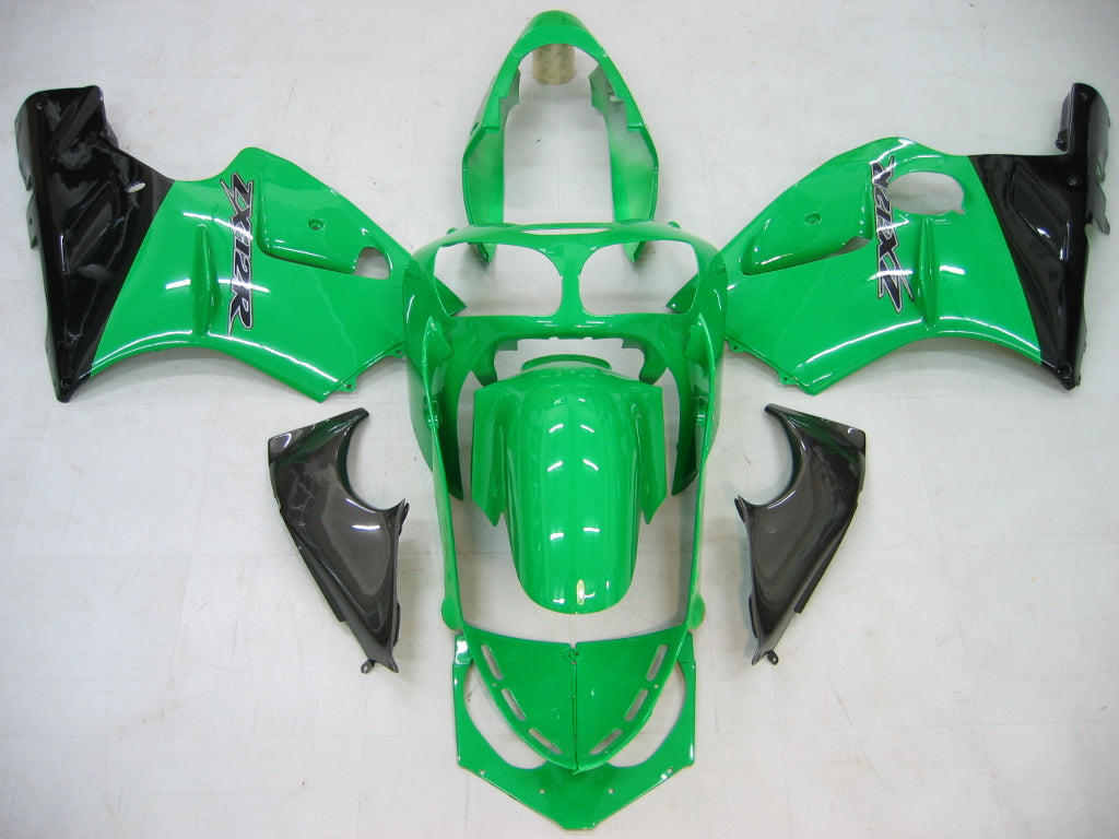 Amotopart 2000-2001 Kawasaki ZX12R Fairing Green Kit