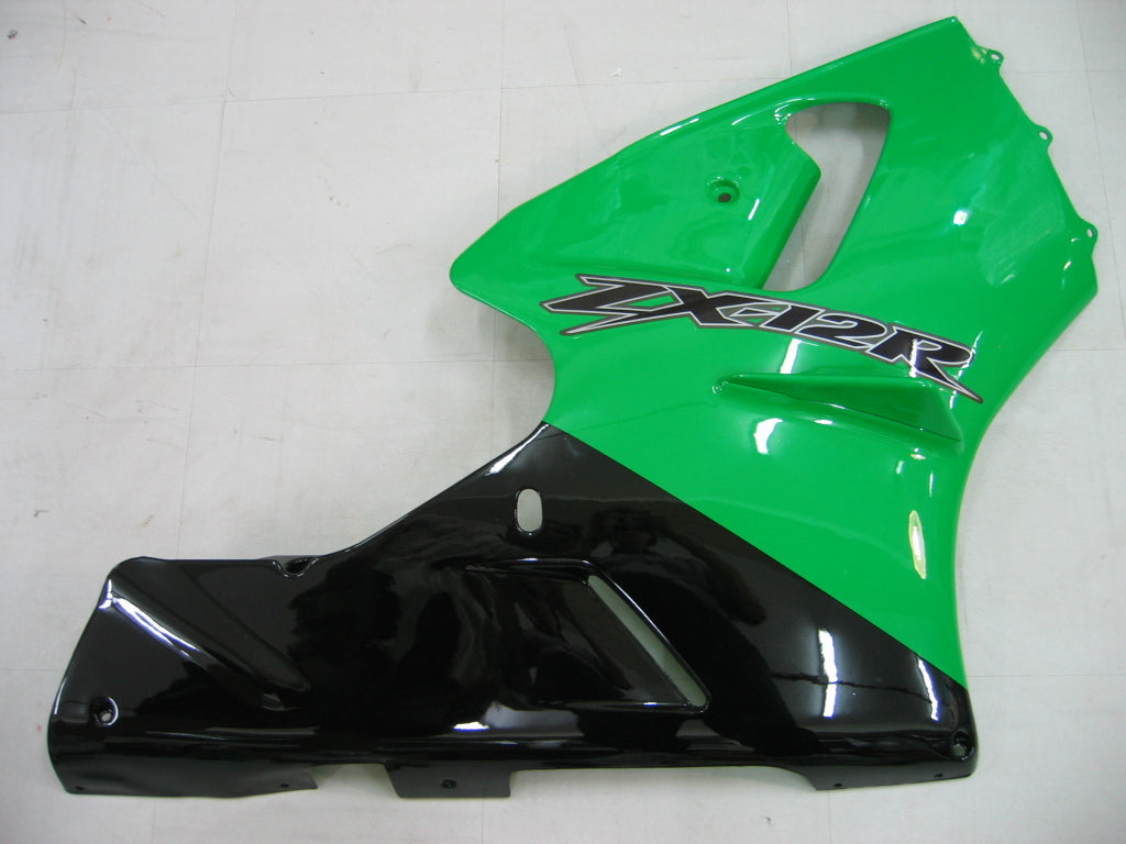 Amotopart 2000–2001 Kawasaki ZX12R Verkleidungsset, grün