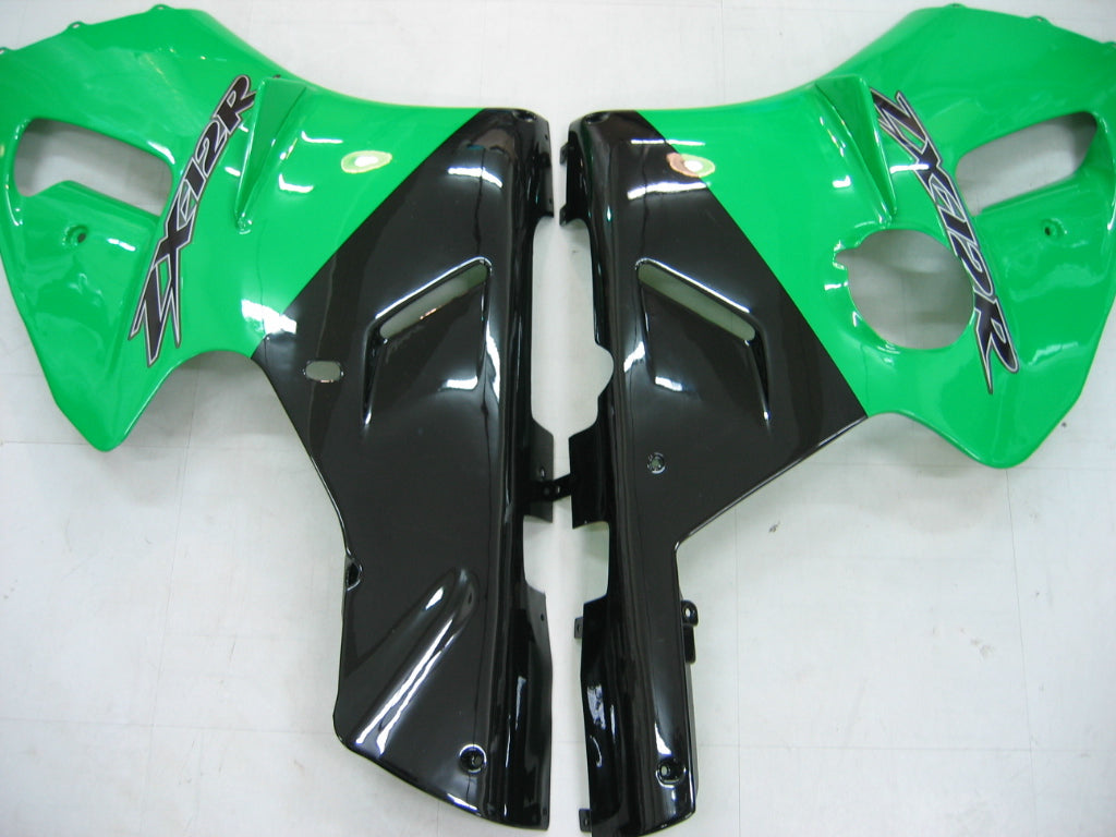 Kit de carénage vert Amotopart 2000-2001 Kawasaki ZX12R