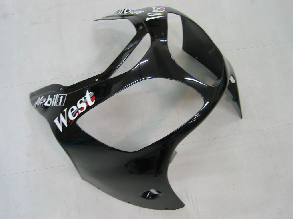 Amotopart 2000-2001 Kawasaki ZX12R Fairing Black&White Kit