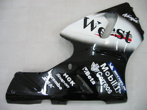 Amotopart 2000-2001 Kawasaki ZX12R Fairing Black&White Kit