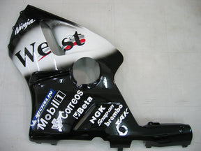 Kit carenatura bianco e nero Amotopart 2000-2001 Kawasaki ZX12R