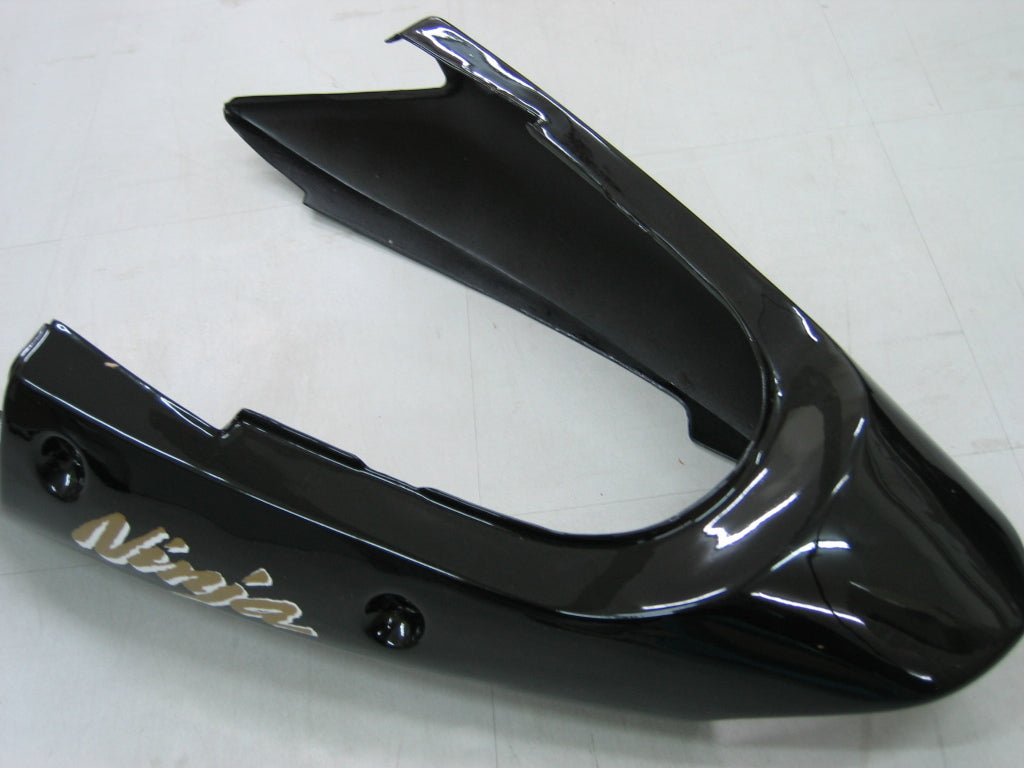 Amotopart 2002-2005  Kawasaki ZX12R Fairing G-Black&Gold Kit