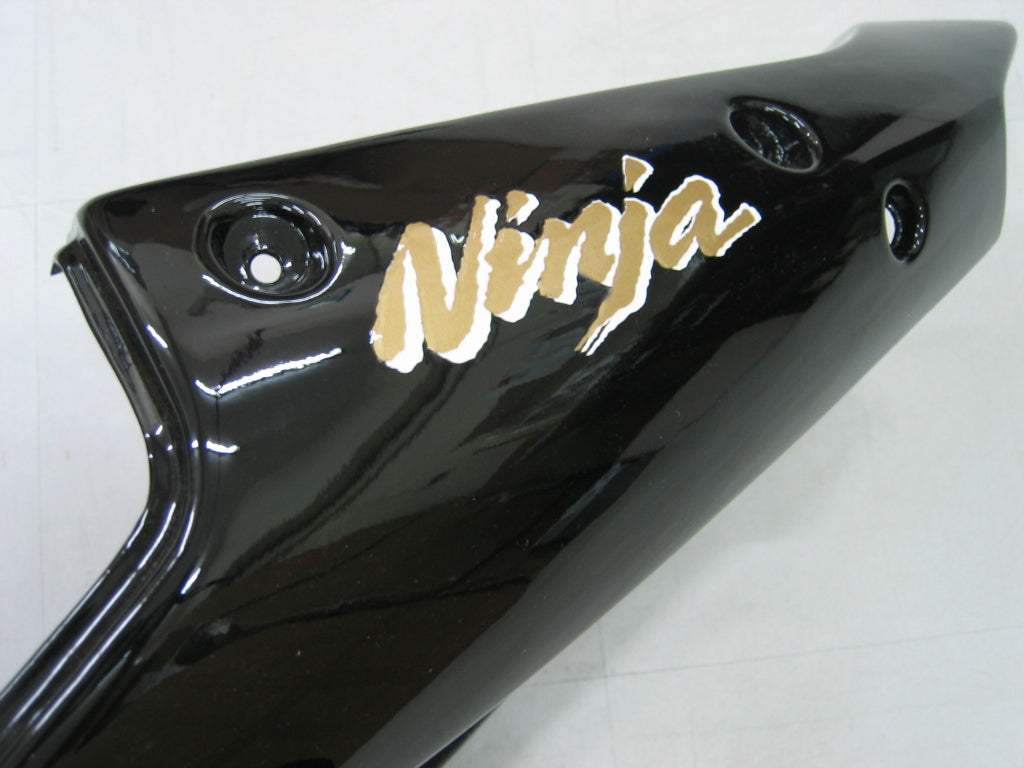 Amotopart 2002-2005  Kawasaki ZX12R Fairing G-Black&Gold Kit