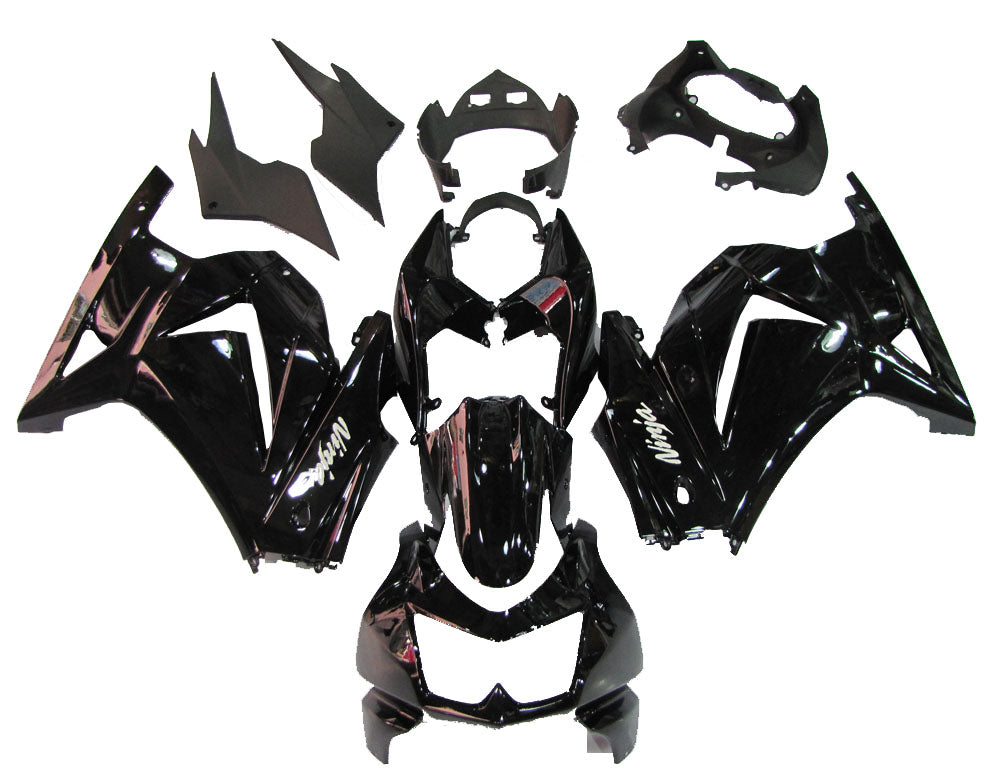 Amotopart Fairings 2008-2012 Kawasaki ZX250 Faring G-Black Kit