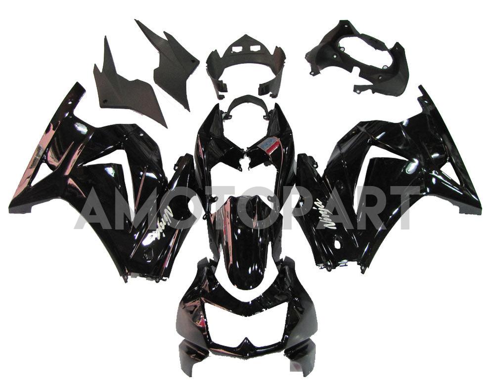 Amotopart Fairings 2008-2012 Kawasaki ZX250 Faring G-Black Kit