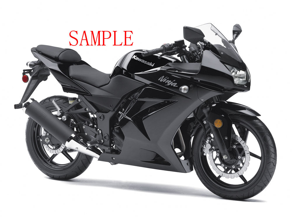 Amotopart フェアリング 2008-2012 Kawasaki ZX250 Faring G-Black キット