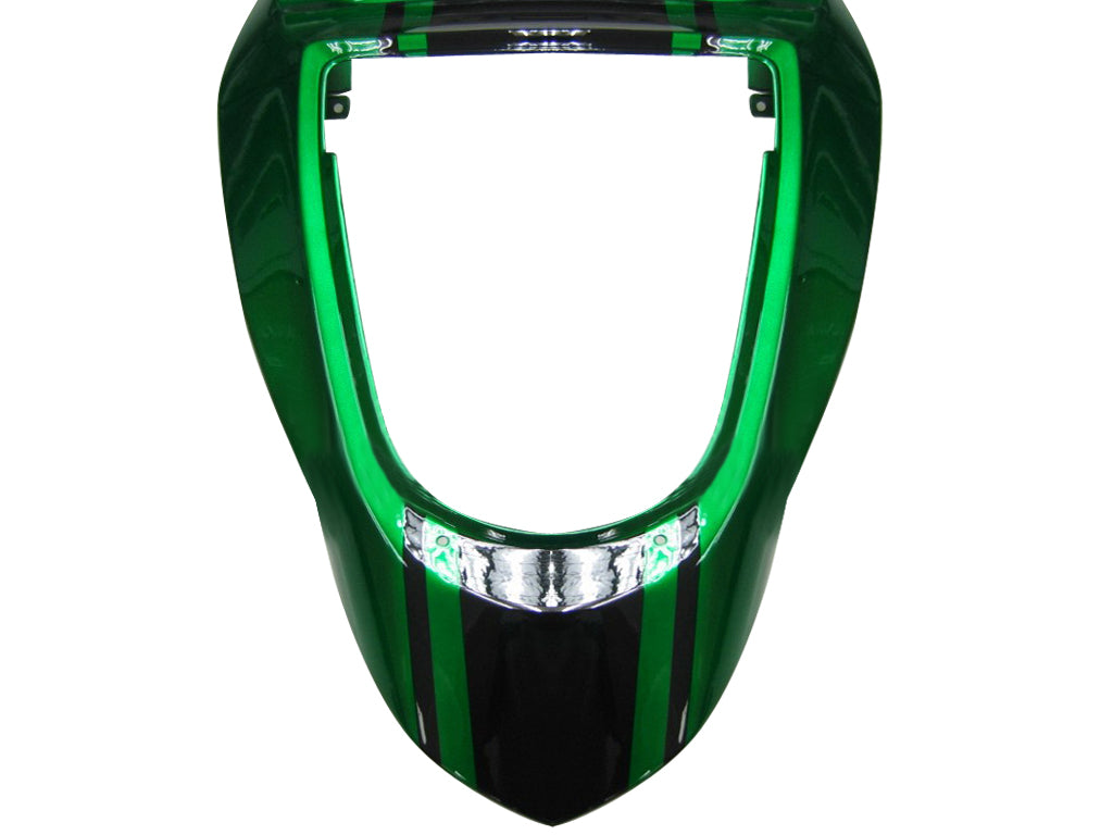 Amotopart 2003-2004 Kawasaki ZX6R Fairing Multi Green & Black Kit