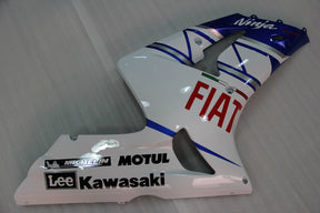 Kit carenatura bianco e blu Amotopart 2003-2004 Kawasaki ZX6R
