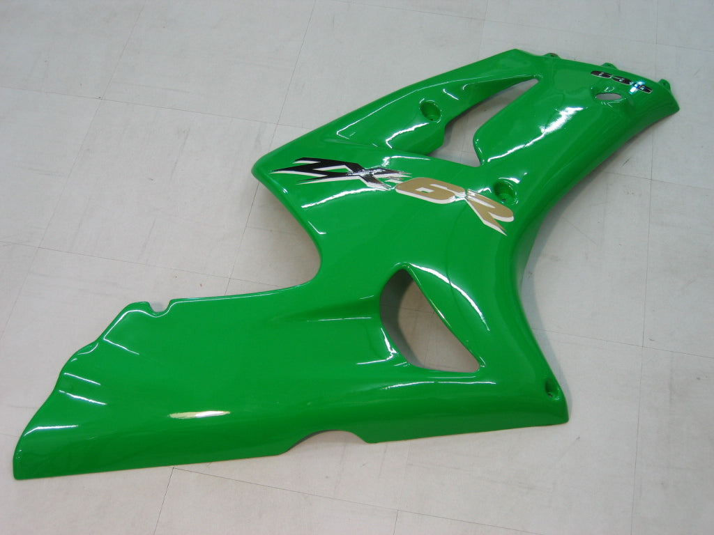 Amotopart 2003-2004 Kawasaki ZX6R フェアリング グリーン キット