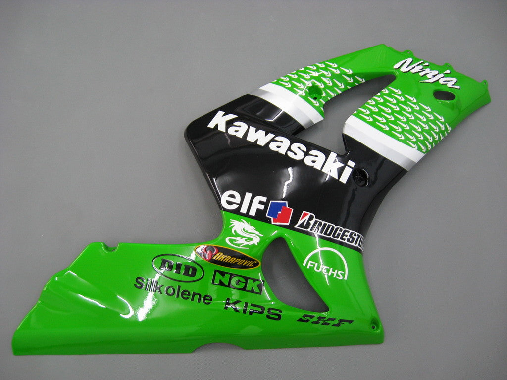 Amotopart Kawasaki ZX6R 2003-2004 Fairing Green Kit