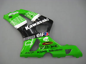 Amotopart Kawasaki ZX6R 2003–2004 Verkleidungsset in Grün