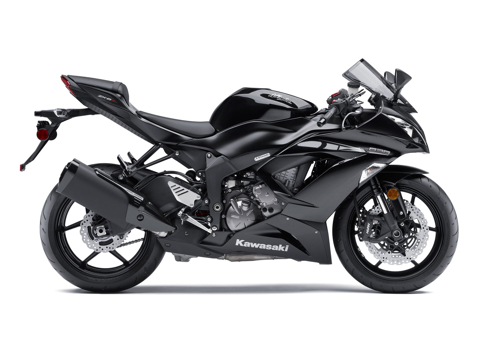 Amotopart 2013–2015 ZX6R Kawasaki G-Schwarz Verkleidungsset