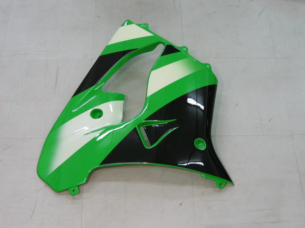 Amotopart 2000–2001 Kawasaki ZX9R Verkleidungsset, grün