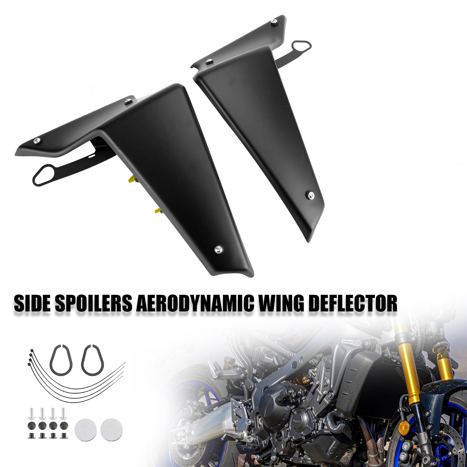 Side Spoilers Aerodynamic Wing Deflector For YAMAHA MT-09 SP FZ09 2021-2022