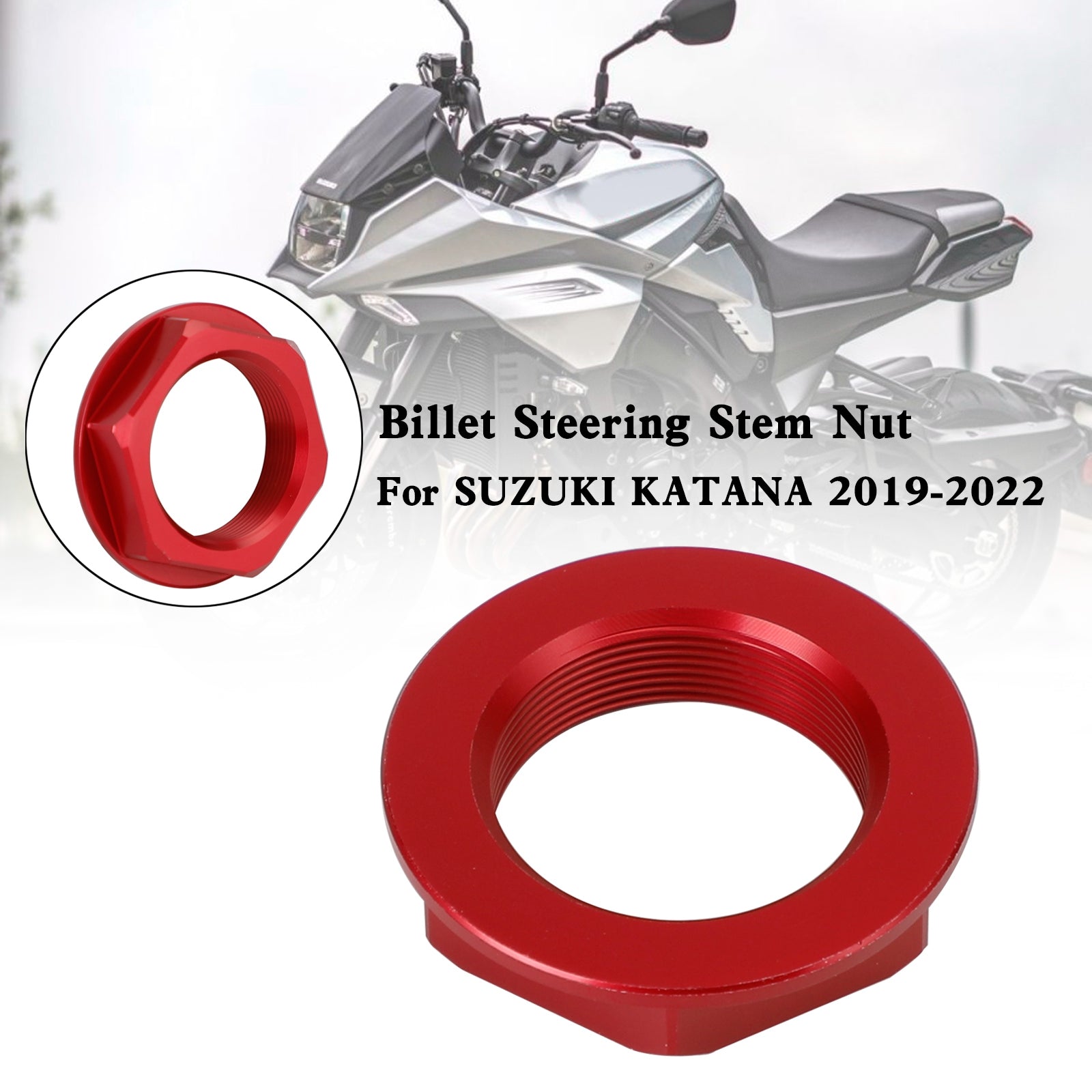 SUZUKI GSF750 ステム スズキ Billet Steering Stem Nut For SUZUKI GSXR 600/750 YZF-R1 ZX6R S1000RR