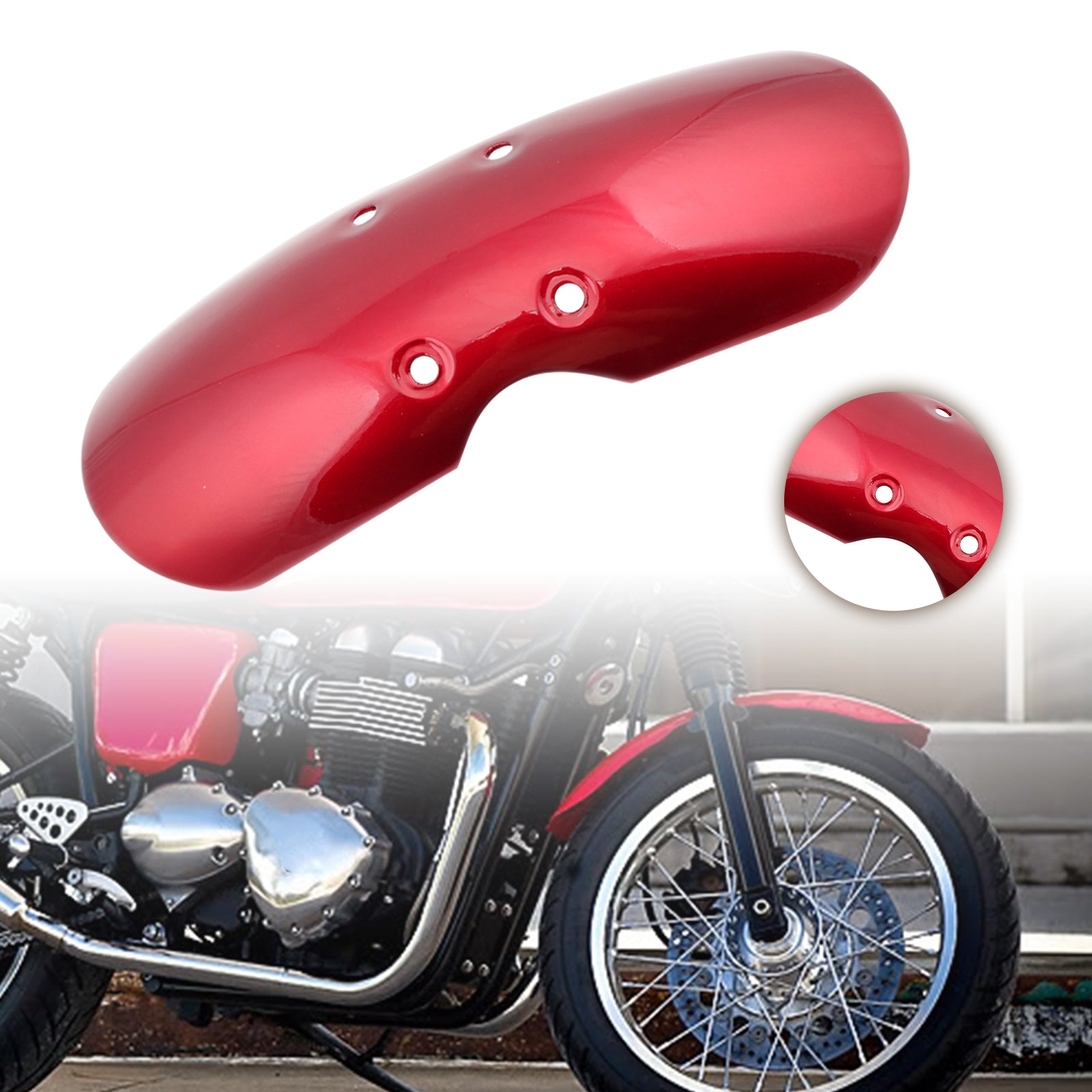 Front Fender Mudguard For Bonneville T100 Scrambler Thruxton 2001-2016 Generic