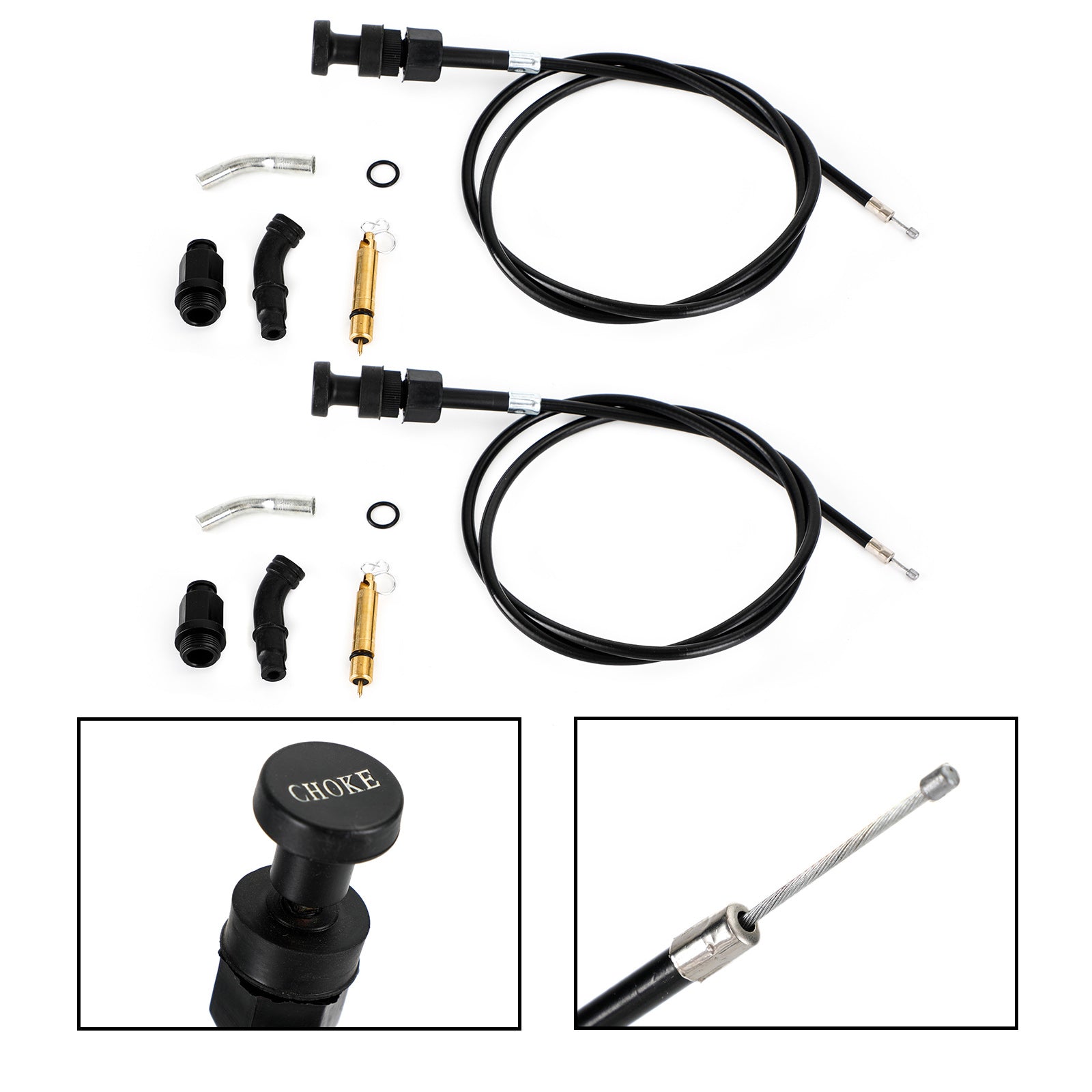 2x Kit de émbolo de cable de estrangulación de carburador apto para Honda Rancher TRX350 FM TM 00-06 genérico