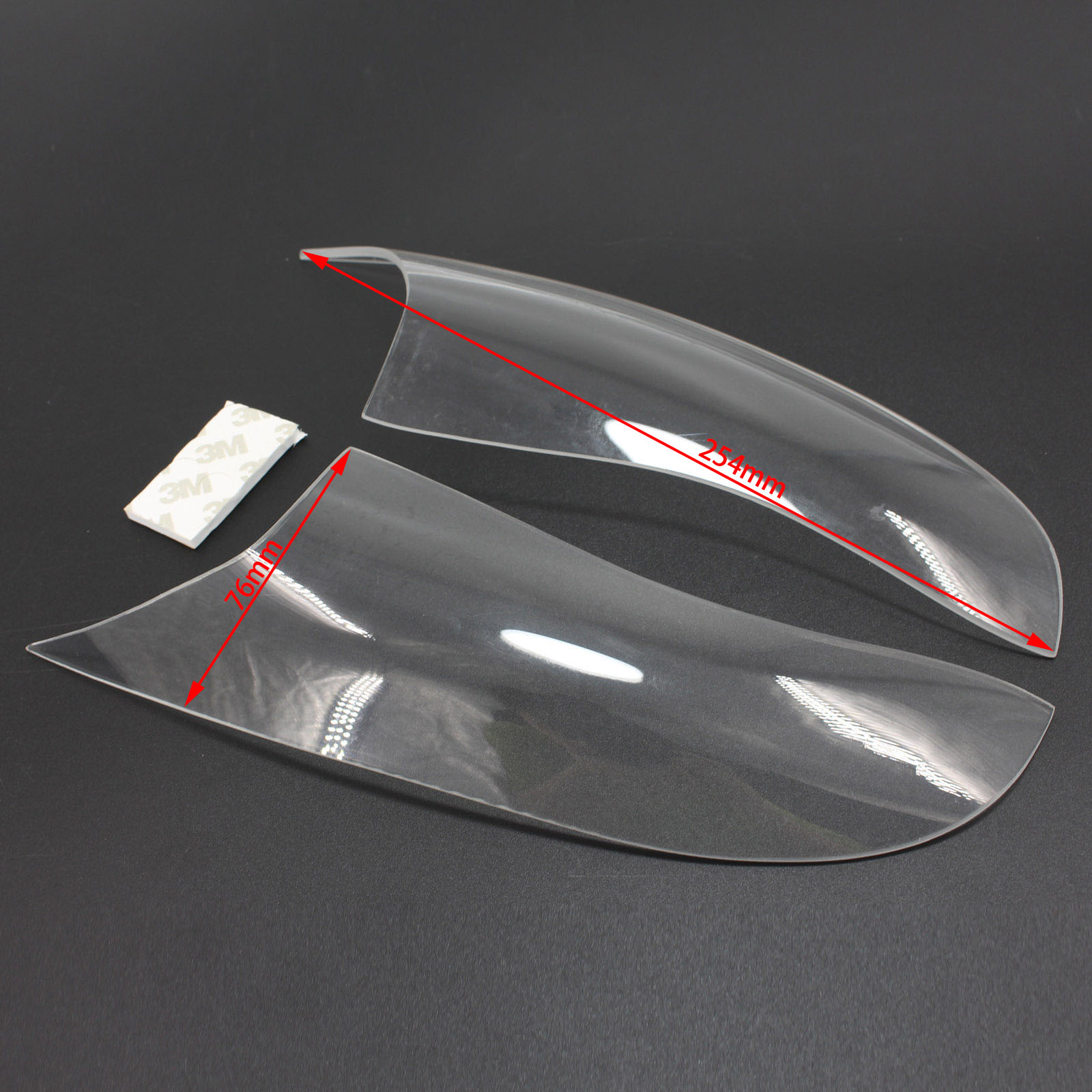 Coperchio di protezione della lente del faro anteriore adatto per Kawasaki Zx-10R Zx 10R 16-18 Fumo generico