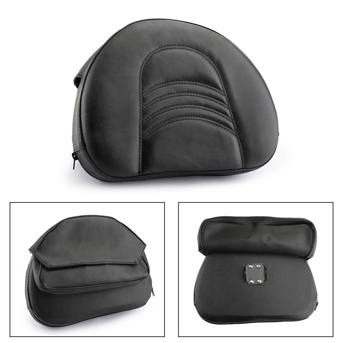 Motorcycle Driver Rider Backrest Cushion Pad For Touring Street Glide Generic