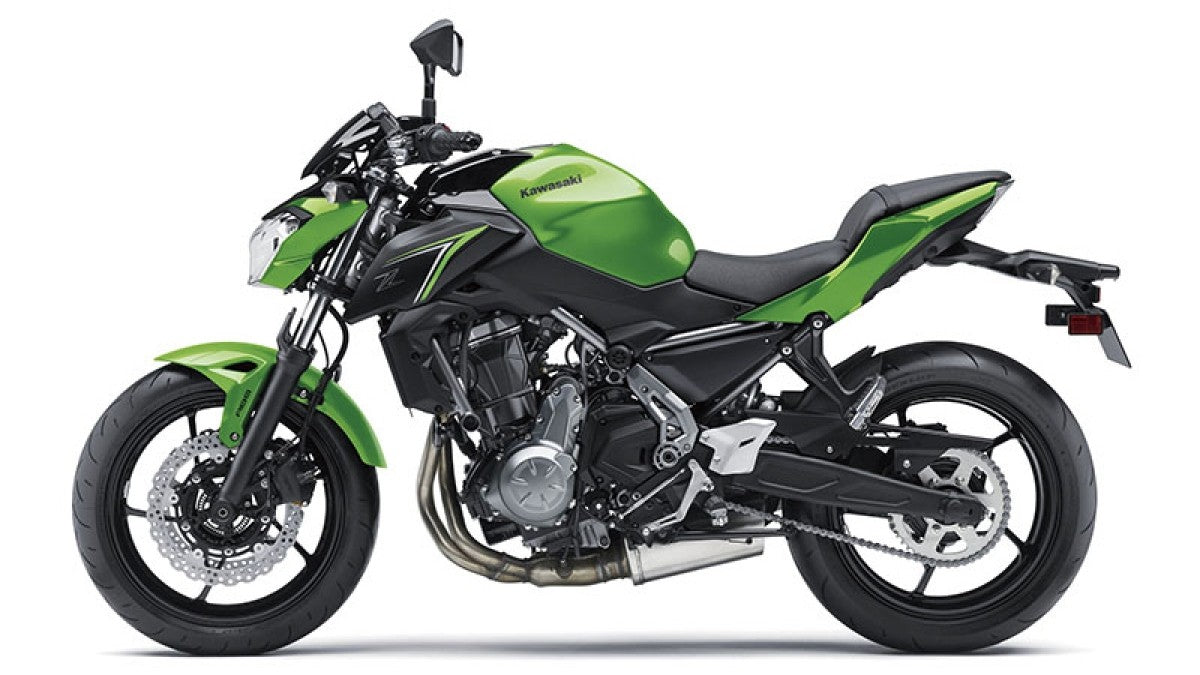 Amotopart Kawasaki 2017–2019 Z650 grünes Verkleidungsset