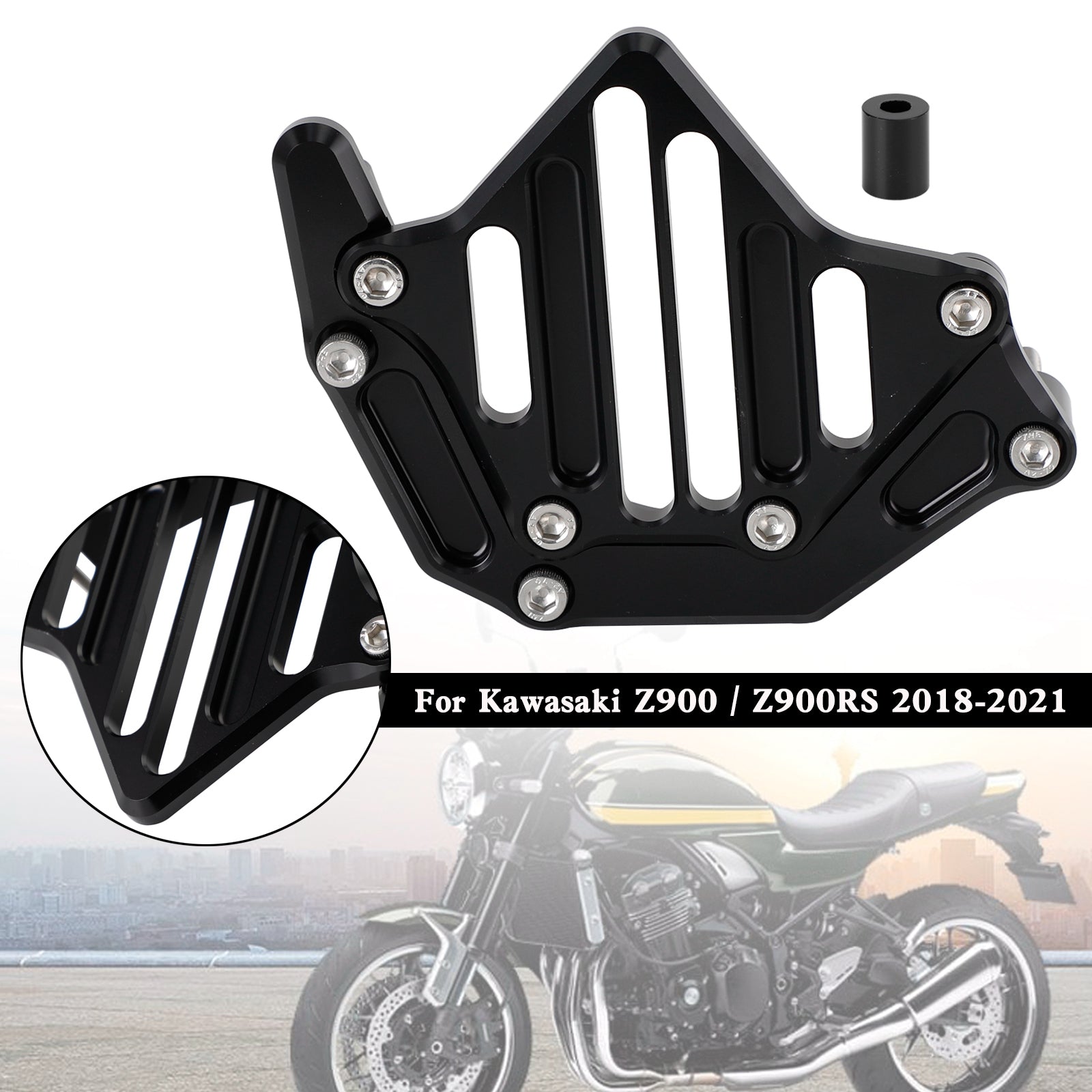 Garde-chaîne de couvercle de pignon avant pour Kawasaki Z900 Z900RS 2018 – 2021