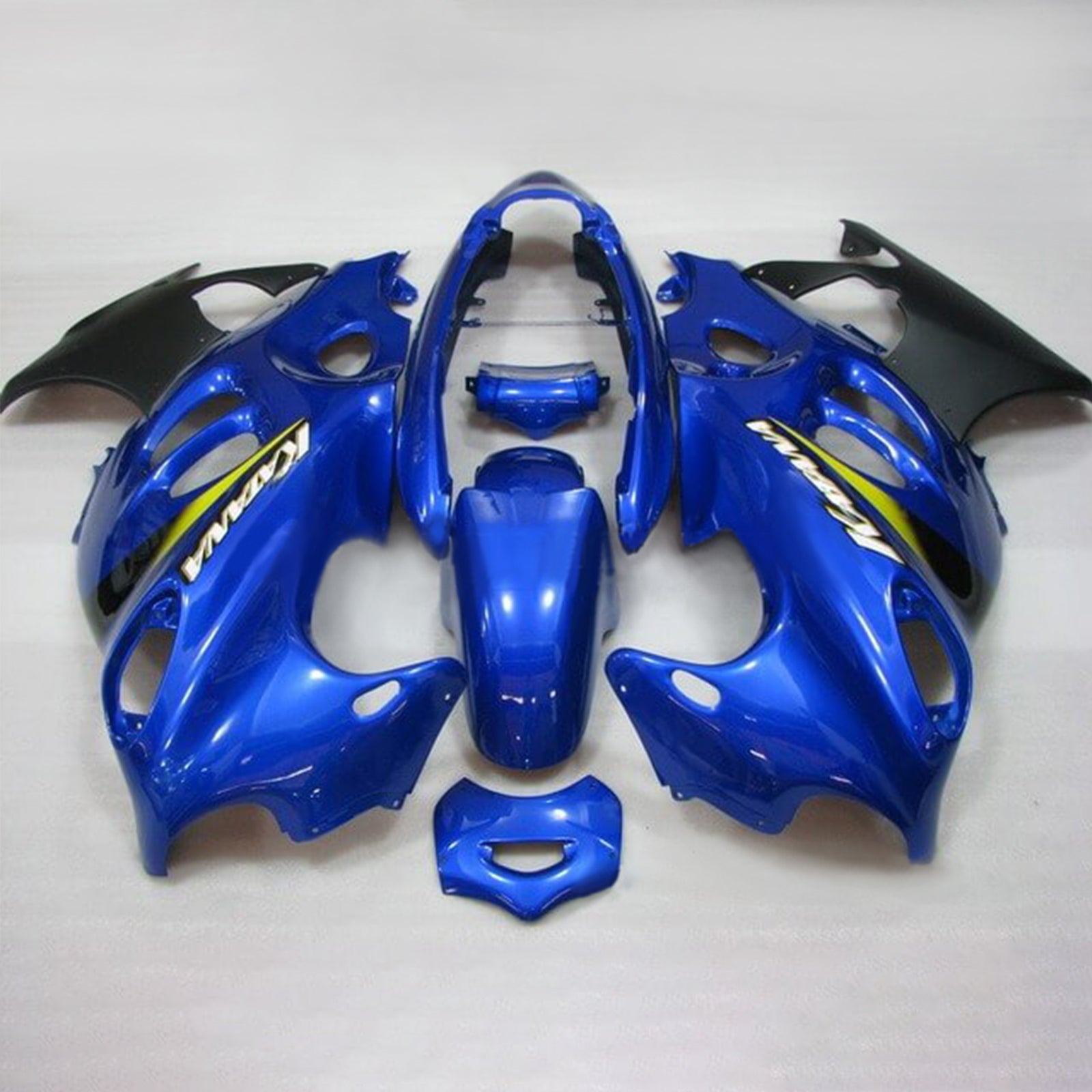 Amotopart Verkleidungssatz für Suzuki Katana GSXF600/750, 1998–2006, Blau